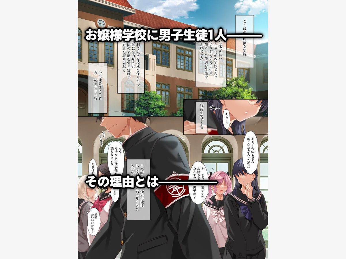 女学校で男ひとりなので校則で性欲のはけ口にされる日常