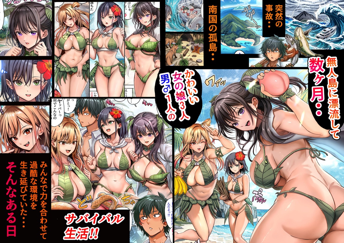 無人島遭難ハーレムのあらすじ